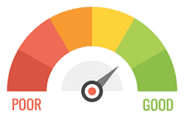 Credit score meter